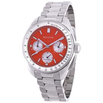 Lunar Pilot Chronograph Quartz Red Dial Men's Watch 96K115